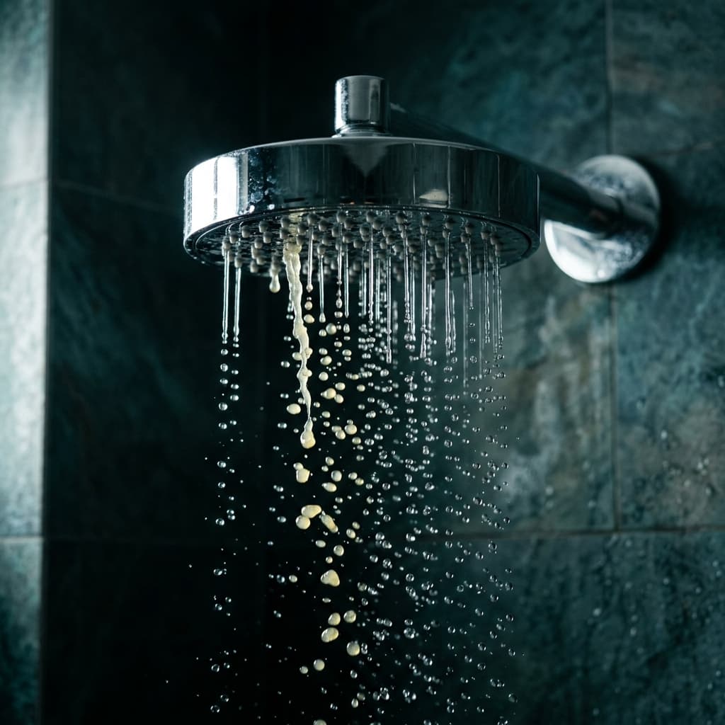 Shower water quality visualization